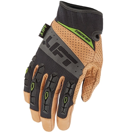 Lift Safety TACKER Glove BrownBlack Genuine Leather AntiVibe GTA-17KBM